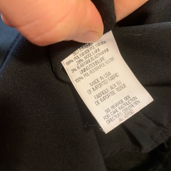 THEORY Black Sleeveless Quilted Wool Career Top - Picture 7 of 7